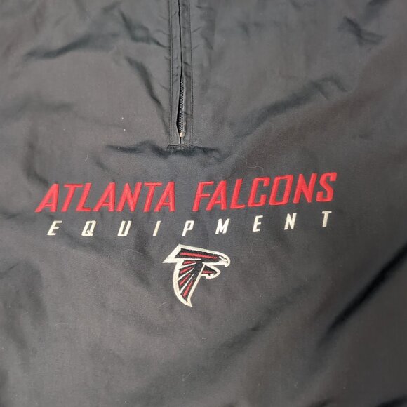 Reebok NFL Equipment Atlanta Falcons Quarter Zip Windbreaker Men Size Medium - Picture 2 of 6